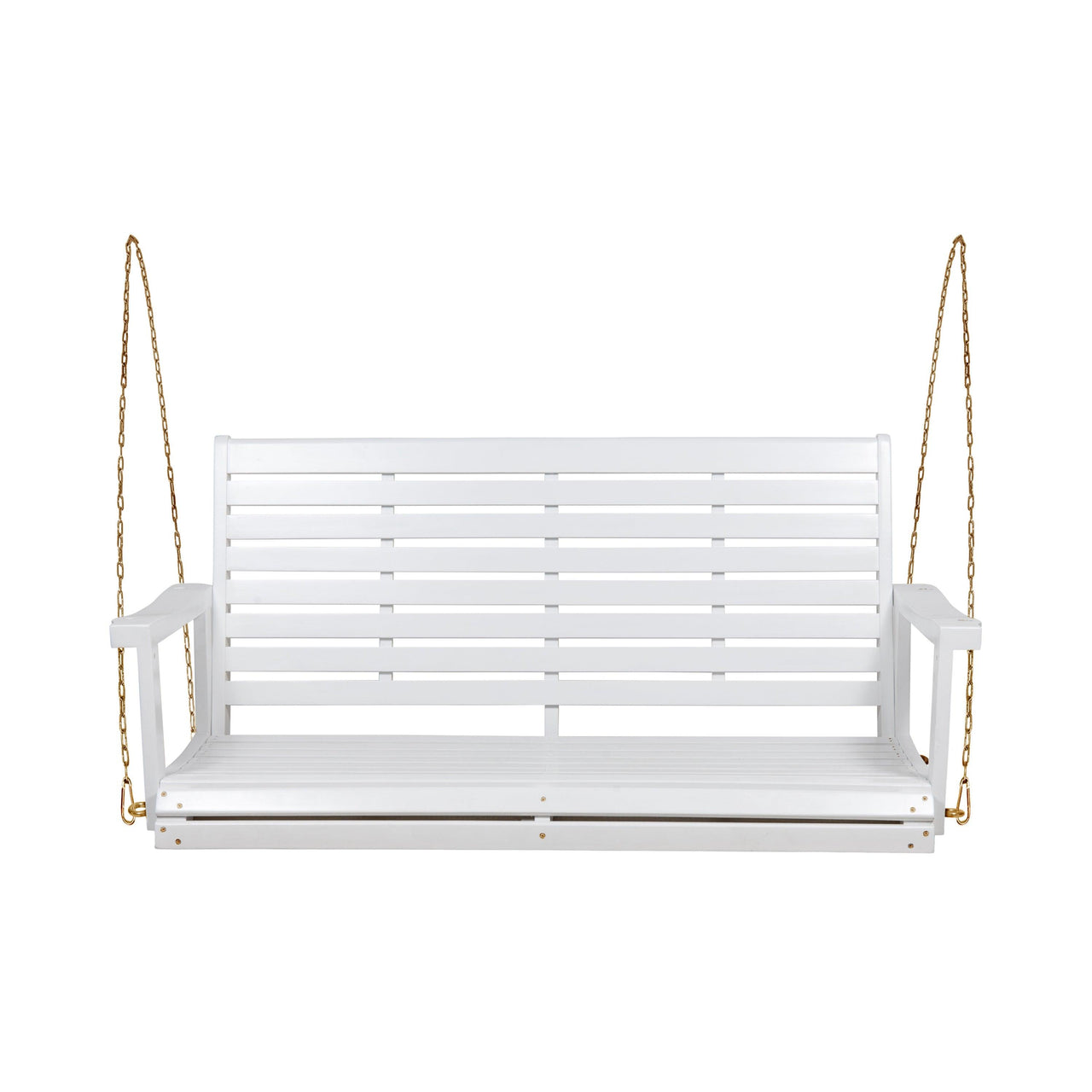 White Acacia Wood Porch Swing