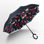 New Windproof C-Handle Double Layer Inverted Umbrella Cars Reversible Umbrella 5pc - Bestgoodshop