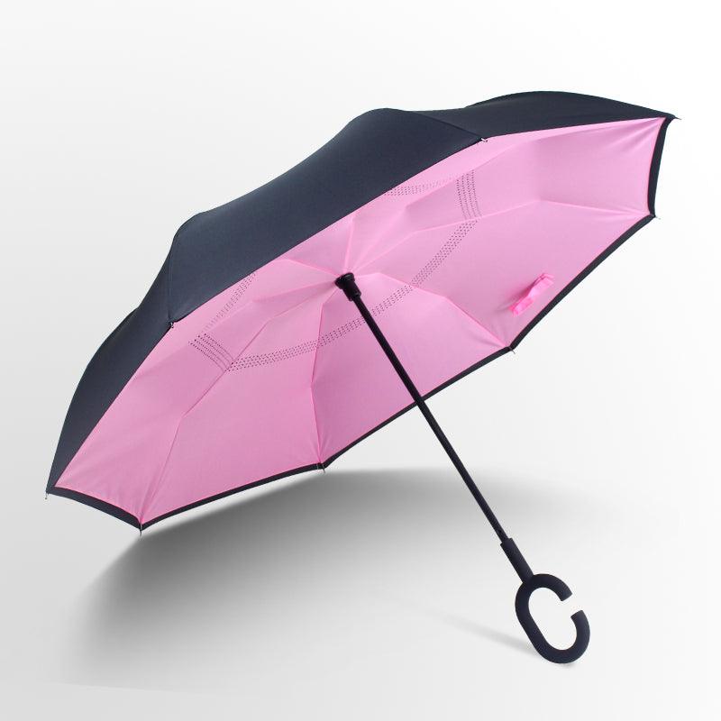 New Windproof C-Handle Double Layer Inverted Umbrella Cars Reversible Umbrella 5pc - Bestgoodshop